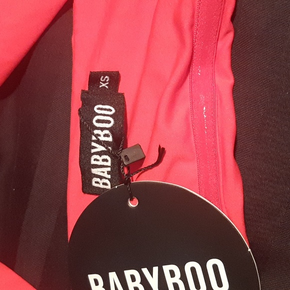 BABYBOO XAVIA CROP HALTER TOP/BATHING SUIT TOP-REAL RED SIZE XS NWT - Picture 7 of 10
